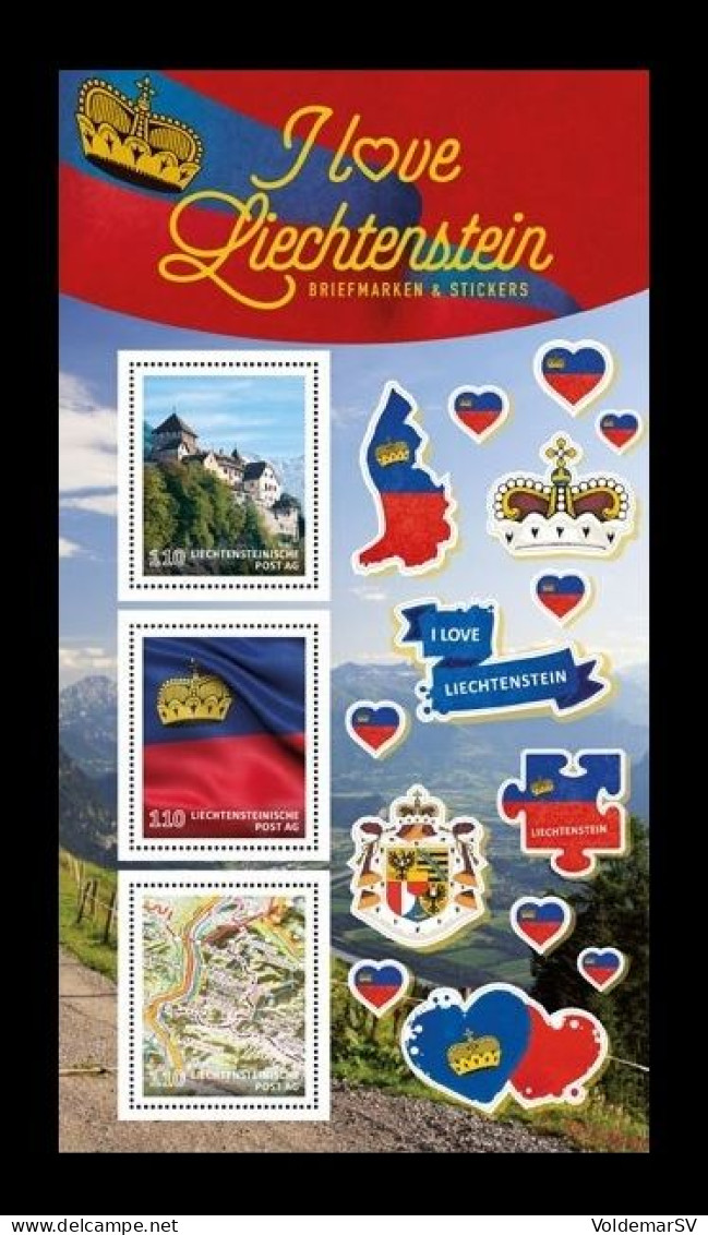 Liechtenstein (die.Marke) 2022 #238/40 I Love Liechtenstein MNH ** - Neufs