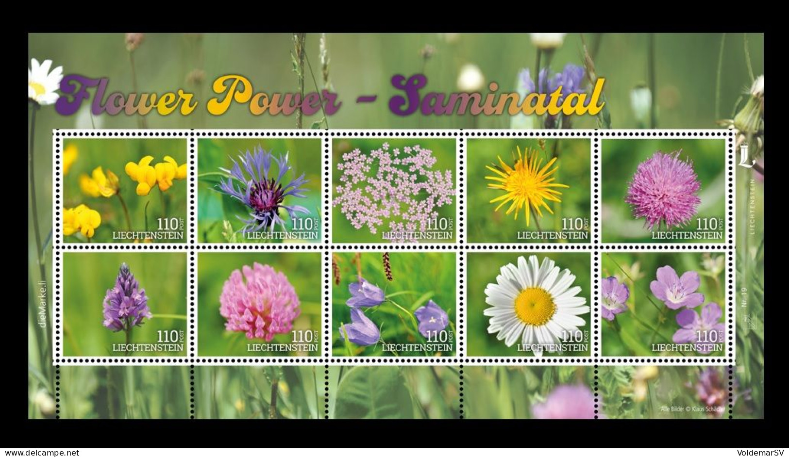 Liechtenstein (die.Marke) 2023 #284/93 Flora. Flowers Of Samina Valley MNH ** - Ongebruikt