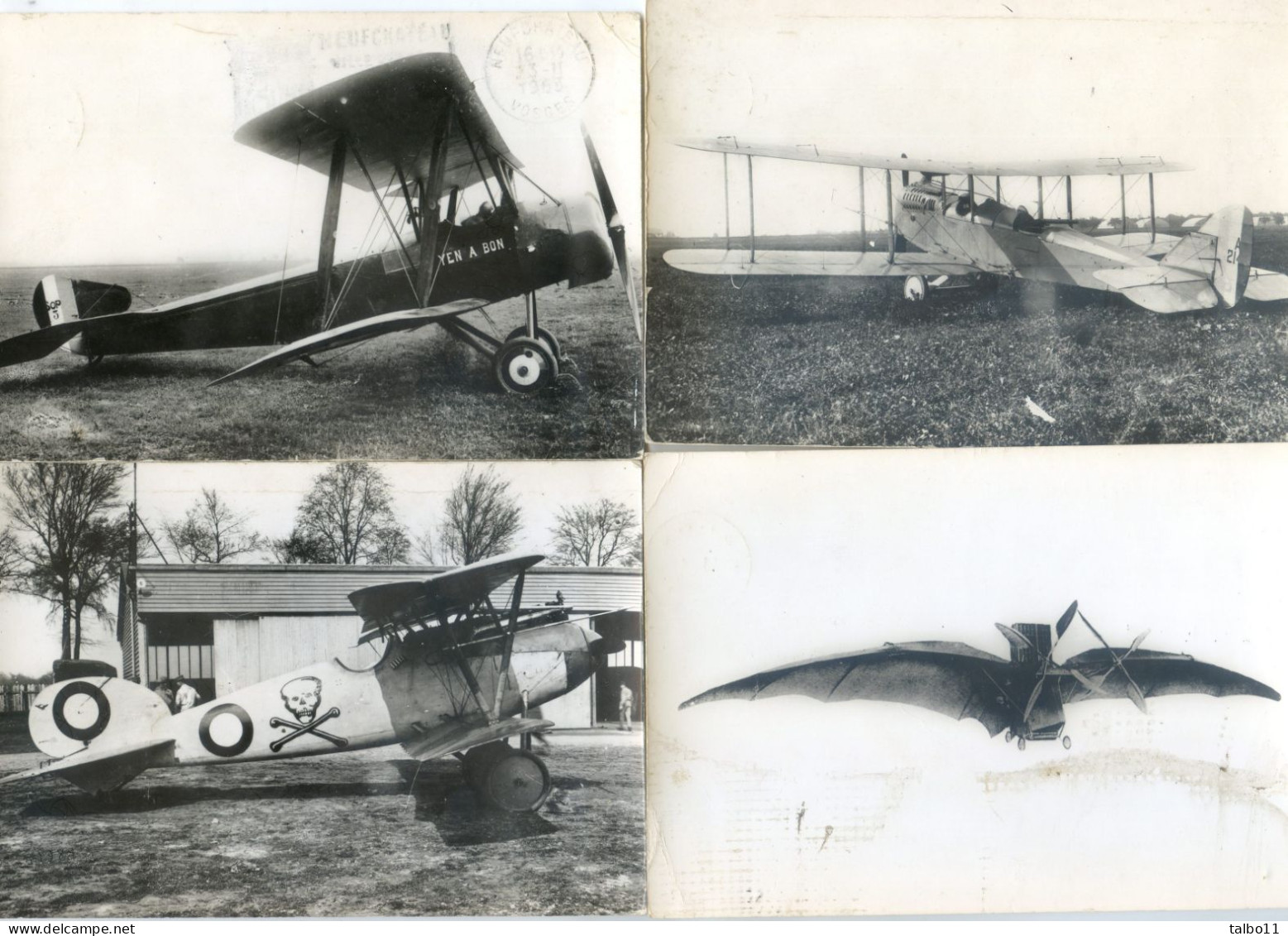 Aviation -  Lot De 25 Cartes Publicitaire Pour La Transfusine- Clichés Issus Du Musée De L'air,Monoplan, Biplan, - Collections & Lots