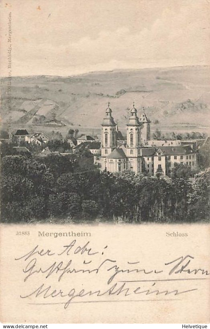 Mergenheim Schloss 1905 - Bad Mergentheim