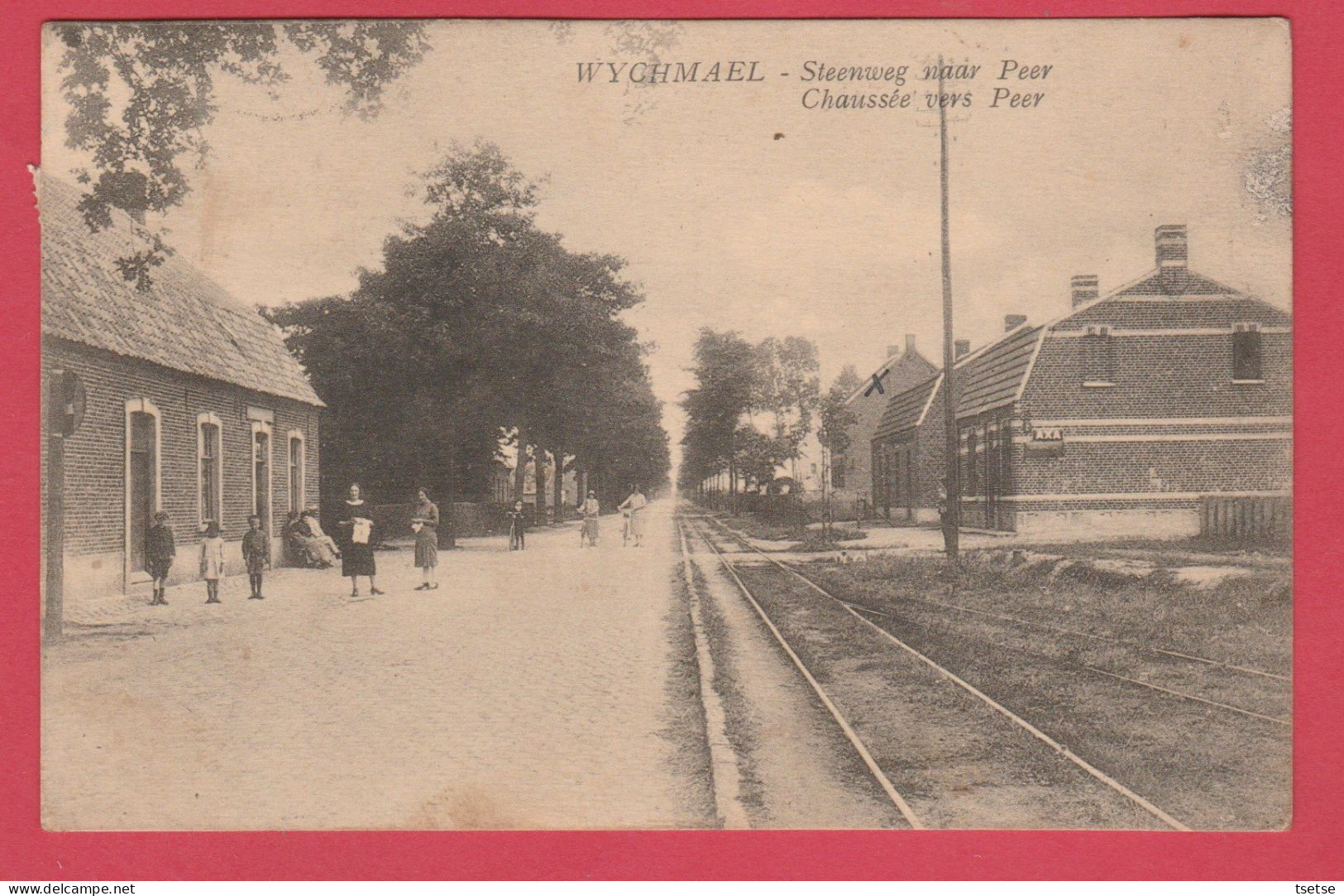 Wijchmaal - Steenweg Naar Peer -1929 ( Verso Zien ) - Peer