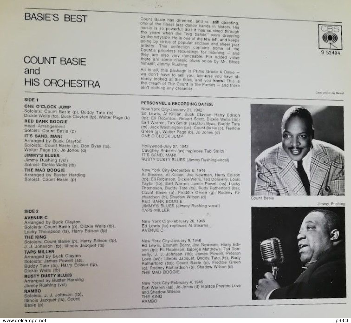 Lot De 4 Albums De Count Basie (5 Disques Vinyle, 33 T) - Jazz