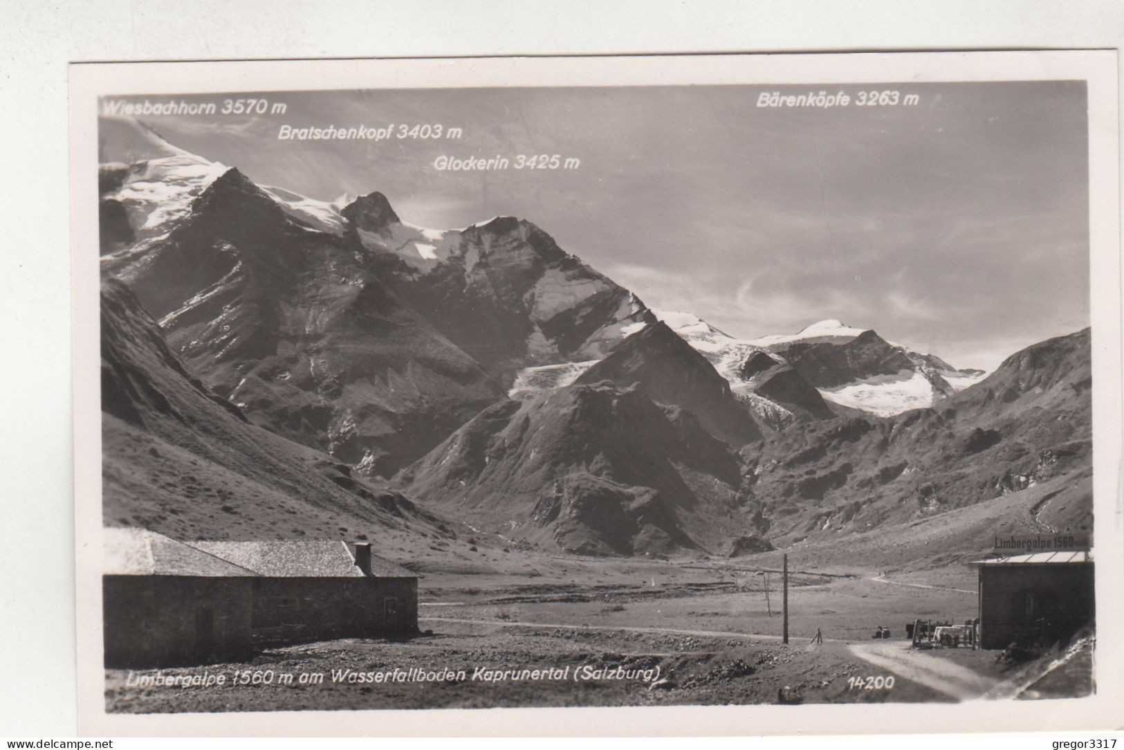 D4909) LIMBERGALPE Am Wasserfallboden - KAPRUNERTAL - Straße Kaprun Salzburg - Glockerin Bärenköpfe Wiesbachhorn - Kaprun