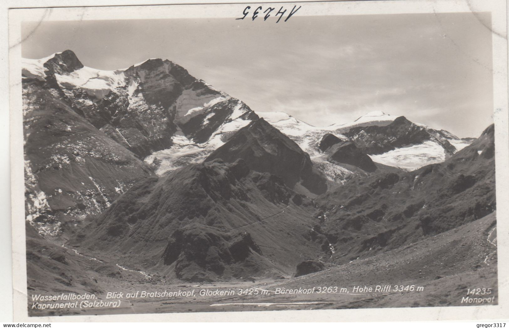 D4911) Wasserfallboden - Blick Auf BRATSCHENKOPF Glockerin Bärenkopf Hohe RIFFL - KAPRUN KAPRUNERTAL Salzburg Alt - Kaprun