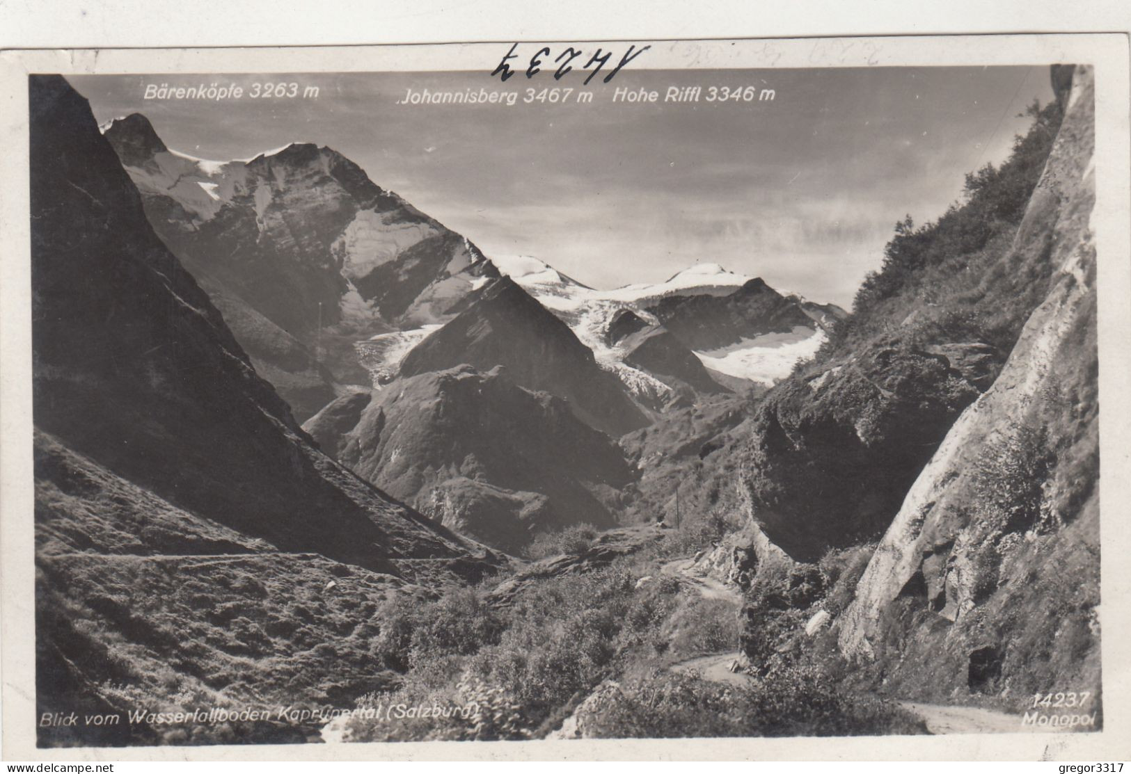 D4913) KAPRUN - Brenkpfe Johannisberg Hohe Riffl - Blick Vom Wasserfallboden - Straße Kaprunertal - Kaprun