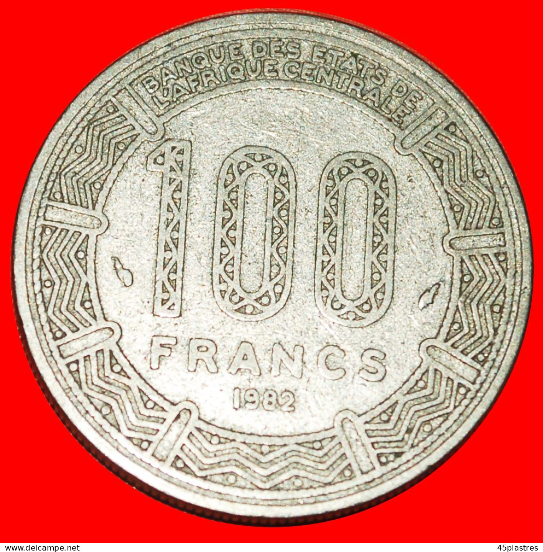 * FRANCE (1975-1991): CHAD  100 FRANCS 1982 UNCOMMON!LOW START  NO RESERVE! - Tschad