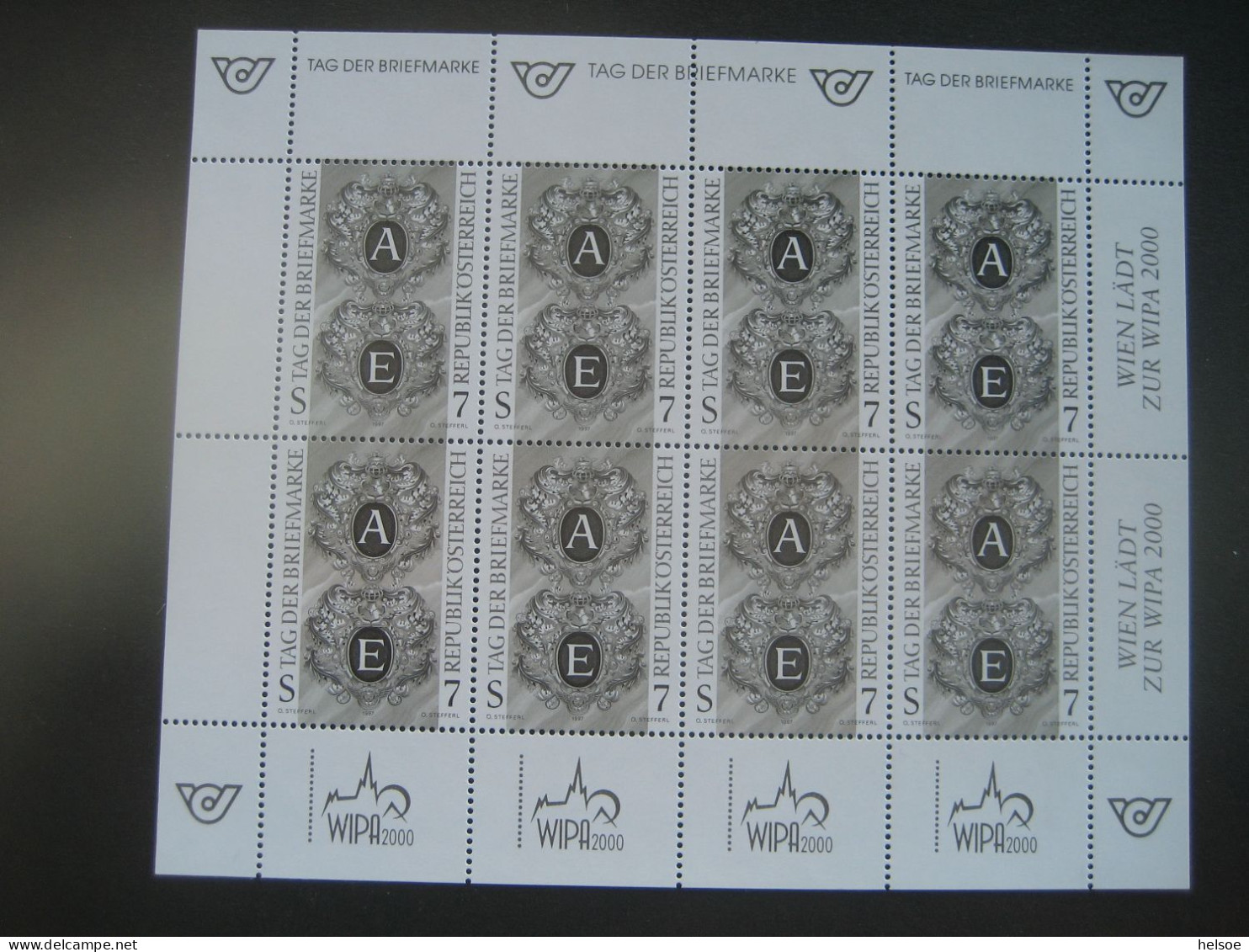 Österreich 1997- Schwarzdruck KB "Tag Der Briefmarke", Mi. 2220 - Andere & Zonder Classificatie