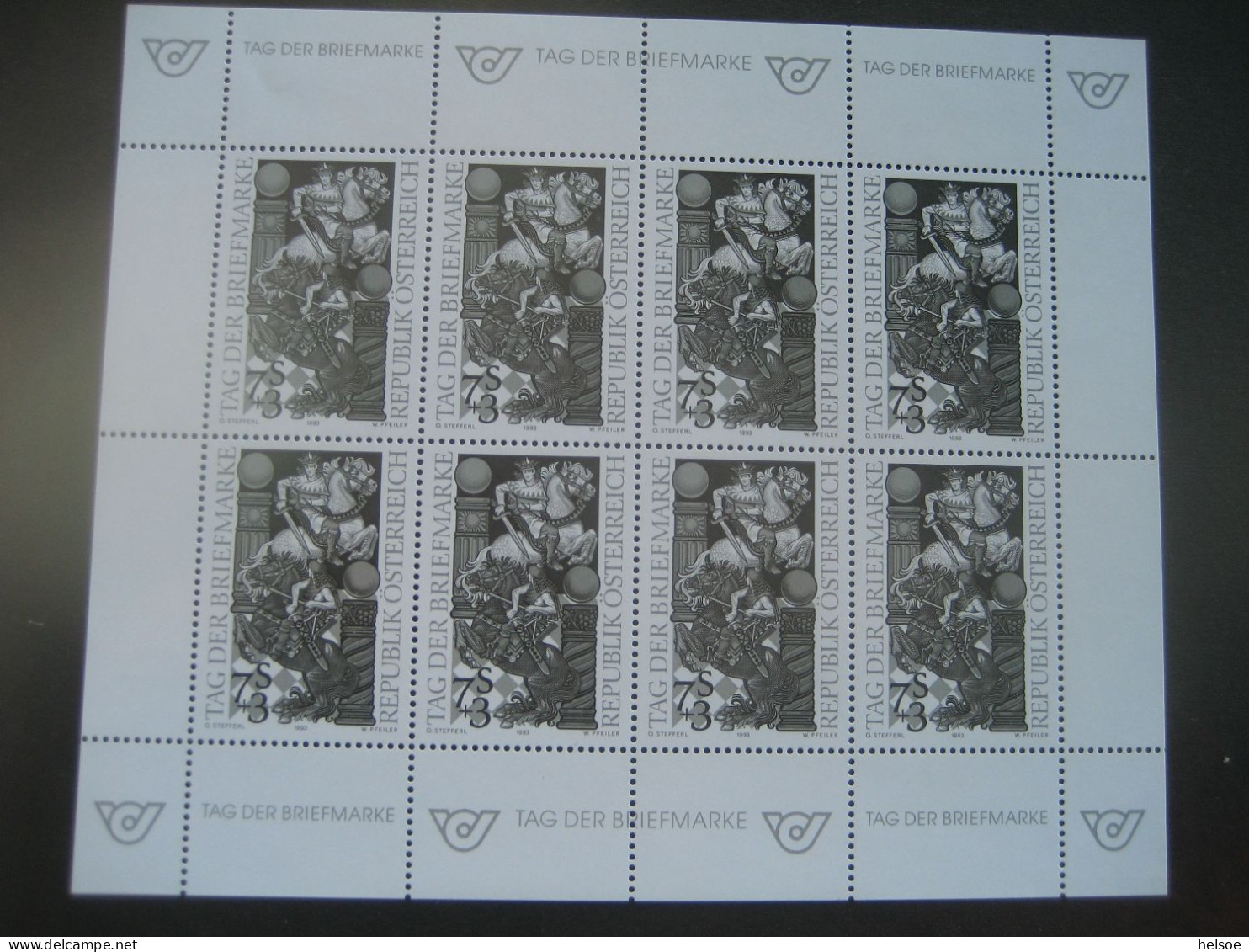 Österreich 1993- Schwarzdruck KB "Tag Der Briefmarke", Mi. 2097 - Sonstige & Ohne Zuordnung