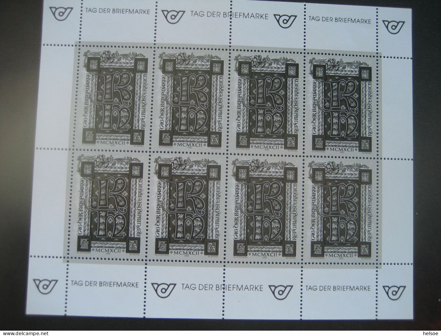 Österreich 1992- Schwarzdruck KB "Tag Der Briefmarke", Mi. 2066 - Sonstige & Ohne Zuordnung