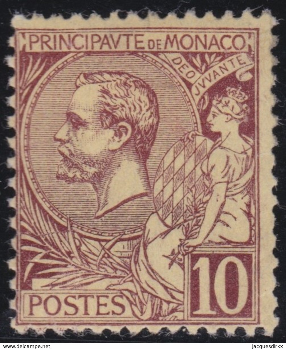 Monaco    .    Y&T   .    14  (2 Scans)       .   *    .     Neuf Avec Gomme D'origine Et Charnière - Unused Stamps