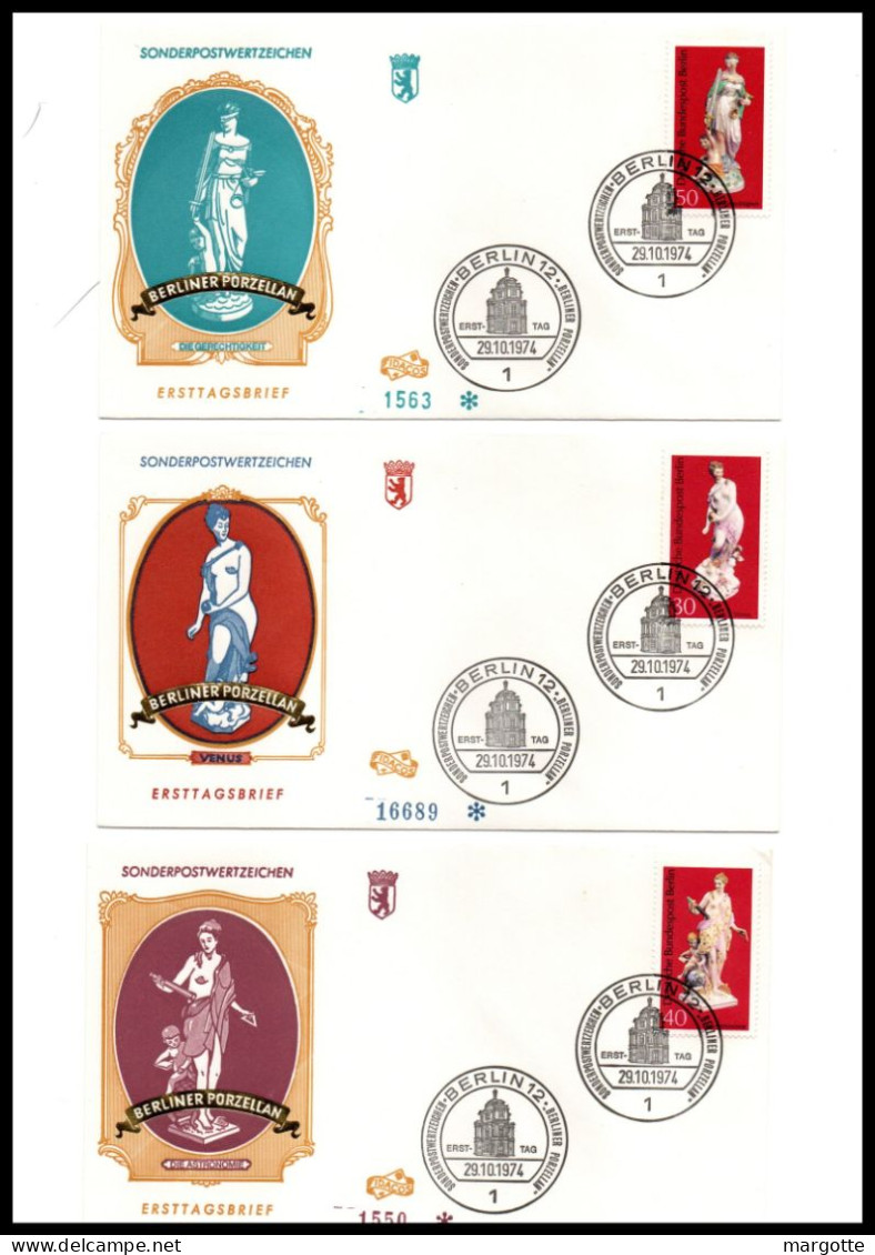 FDC Allemagne (RDA) 1974  Lot De 3 - 1971-1980