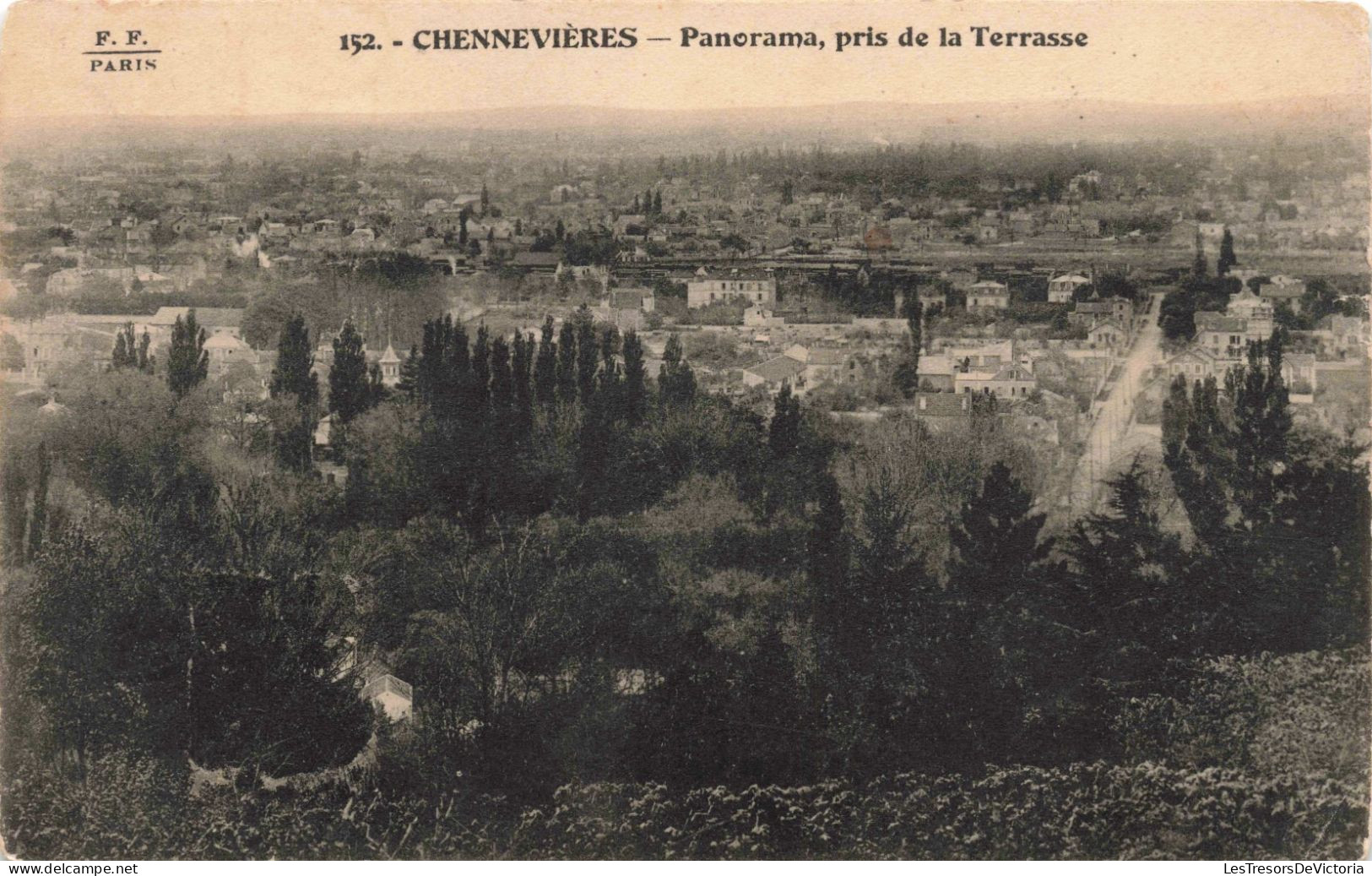 FRANCE - Chennevières - Panorama Pris De La Terrasse - Carte Postale Ancienne - Chennevieres Sur Marne