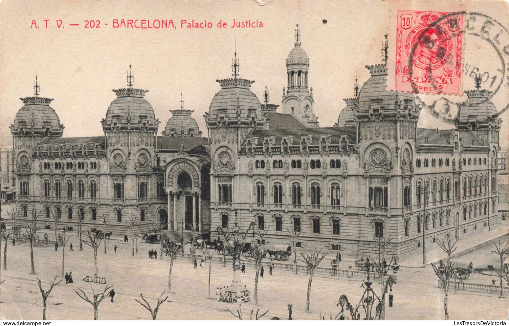 ESPAGNE - Barcelona - Palacio De Justicia - Carte Postale Ancienne - Barcelona