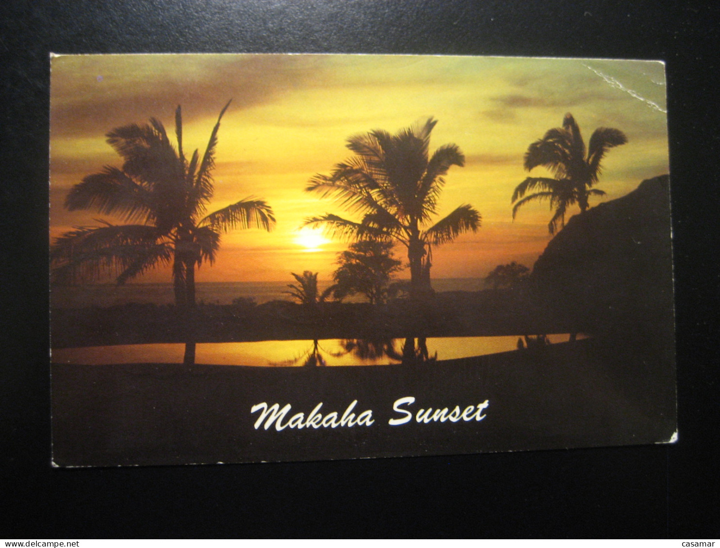 MAKAHA Sunset Golf Lake Makaha Inn Country Club OAHU Hawaii Cancel US Postal Service 1972 To Sweden Postcard USA - Oahu