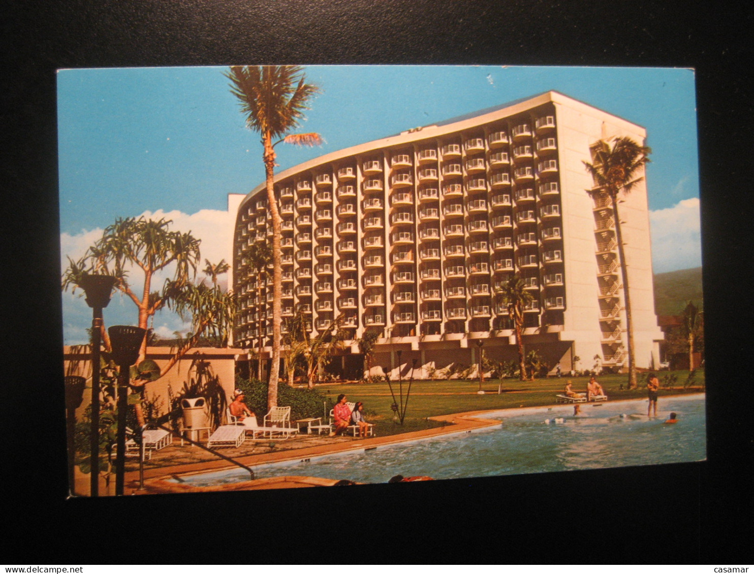 MAUI Hawaii Surf Resort Kaanapali Beach Royal Lahaina Golf Course Postcard USA - Maui