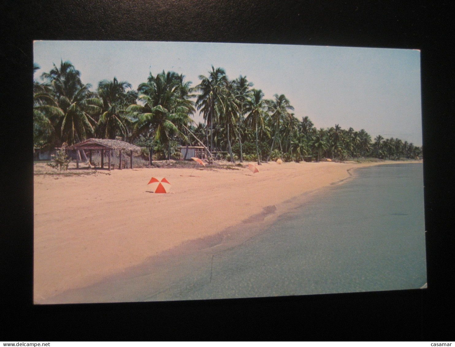 MIAMI Florida Key Colony Key Biscayne Beach Cancel 1966 To Munchen Germany Postcard USA - Miami