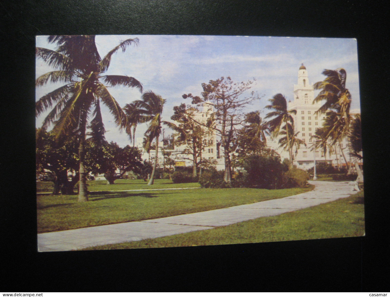MIAMI BEACH Florida Collins Park Roney Plaza Hotel Postcard USA - Miami Beach