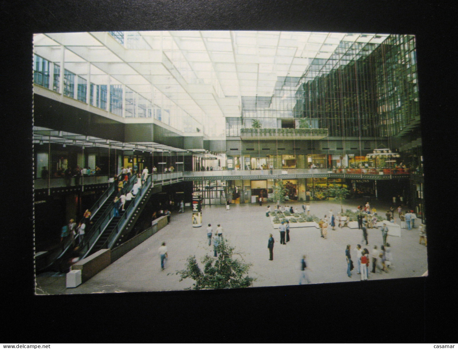 MINNEAPOLIS Minnesota The Crystal Court Ids Center Cancel SAINT PAUL 1979 To Sweden Postcard USA - Minneapolis