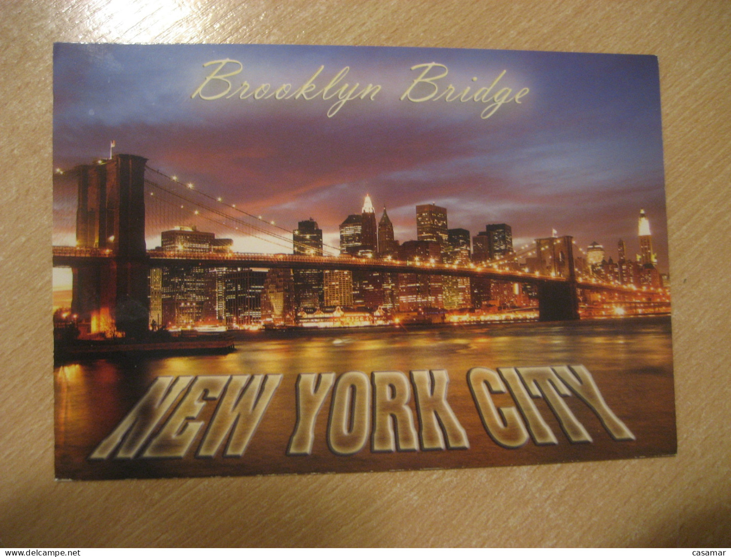 NEW YORK Brooklyn Bridge Postcard USA - Brooklyn