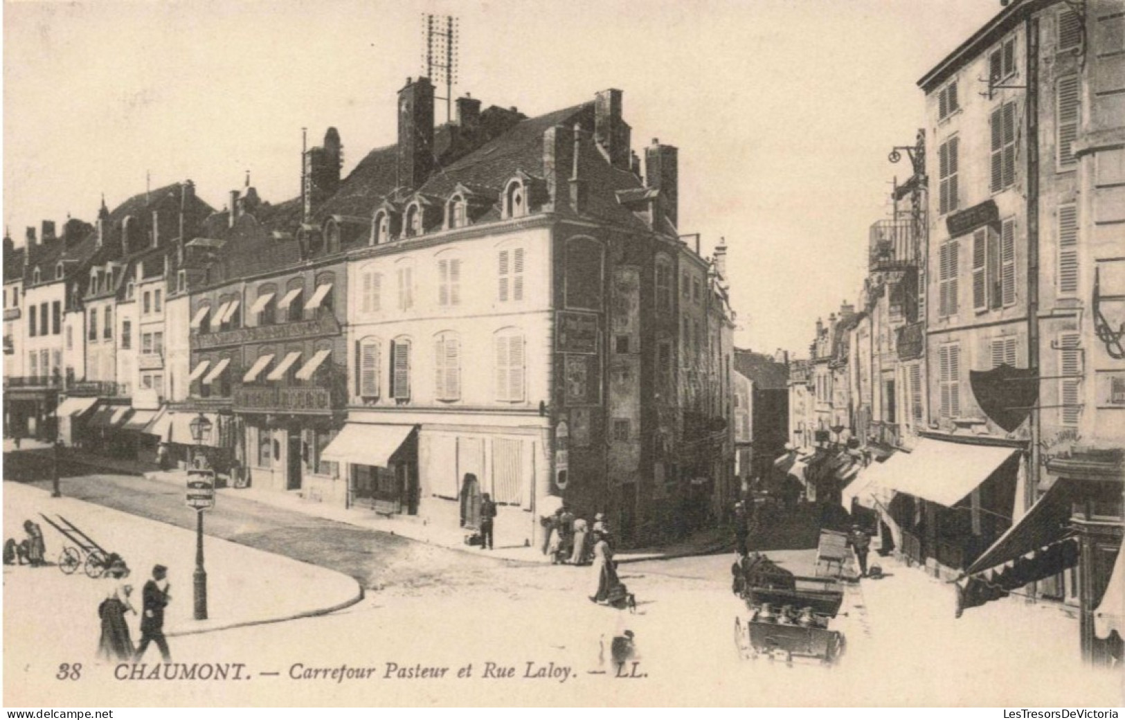 FRANCE - Chaumont - Carrefour Pasteur Et Rue Laloy- LL - Animé - Carte Postale Ancienne - Chaumont