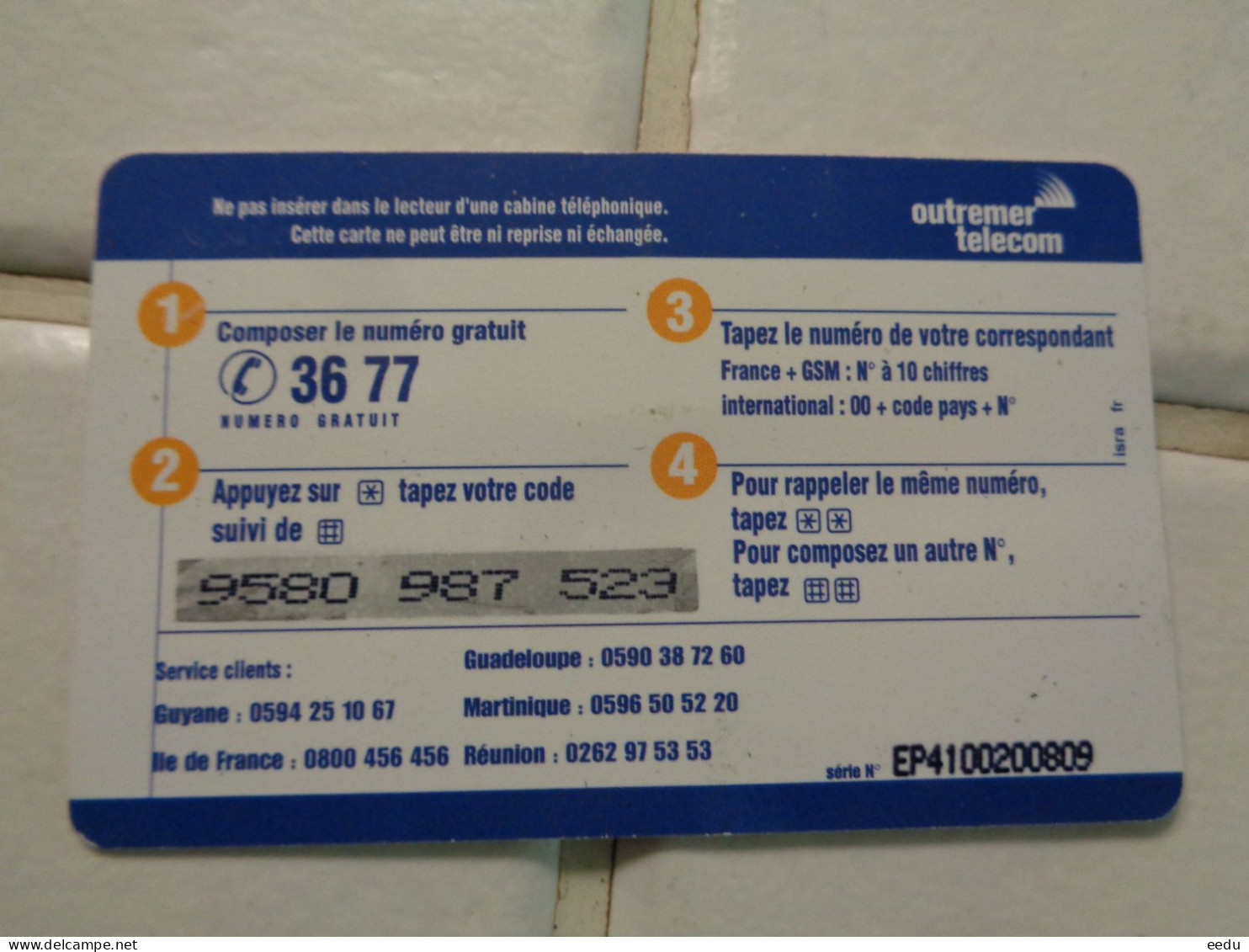 Antilles ( French ) Phonecard - Antillas (Francesas)