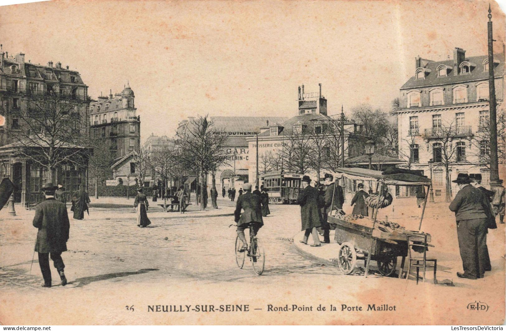 FRANCE - Neuilly Sur Seine -  Rond Point  De La Porte Maillot - Carte Postale Ancienne - Neuilly Sur Seine