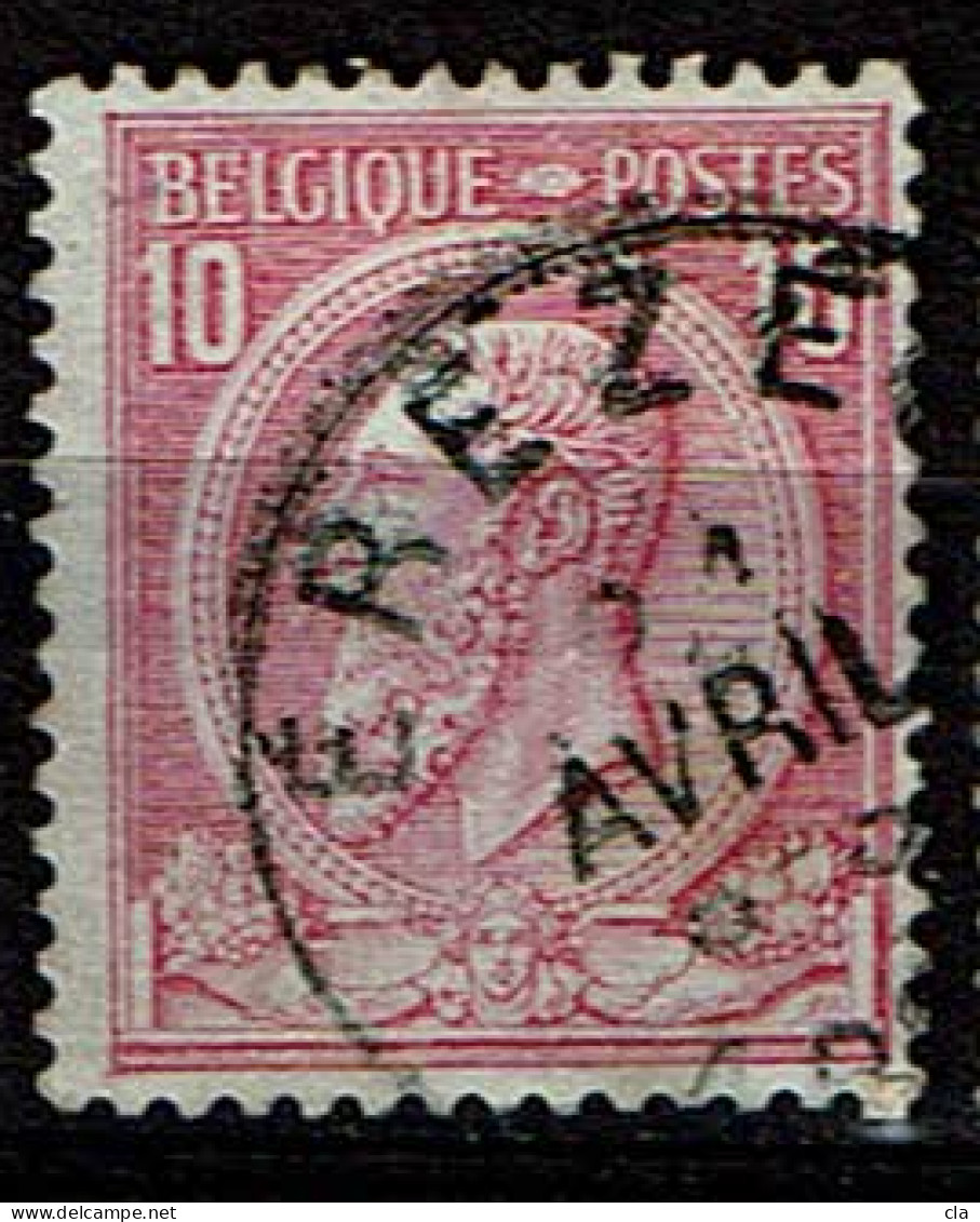 46  Obl  Erezee  + 8 - 1884-1891 Léopold II