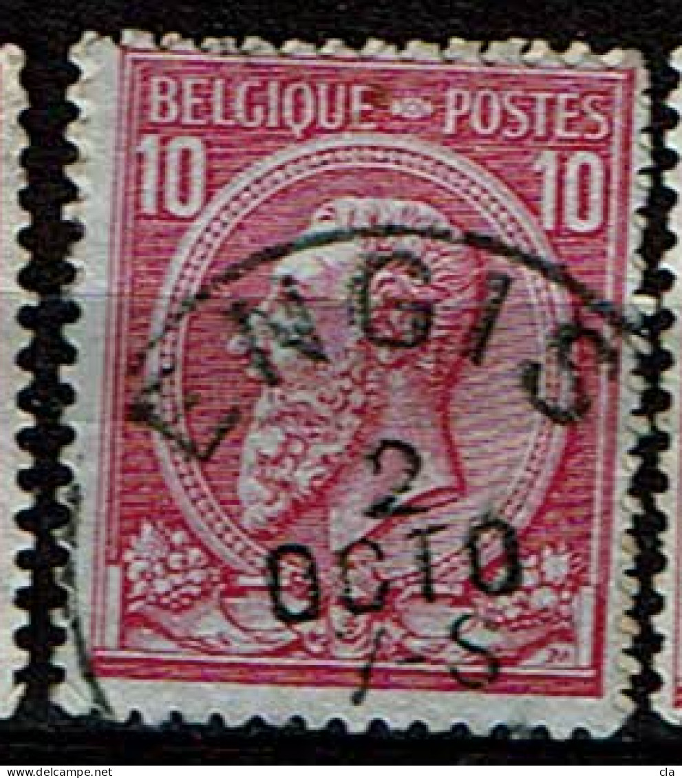 46  Obl  Engis + 2 - 1884-1891 Léopold II