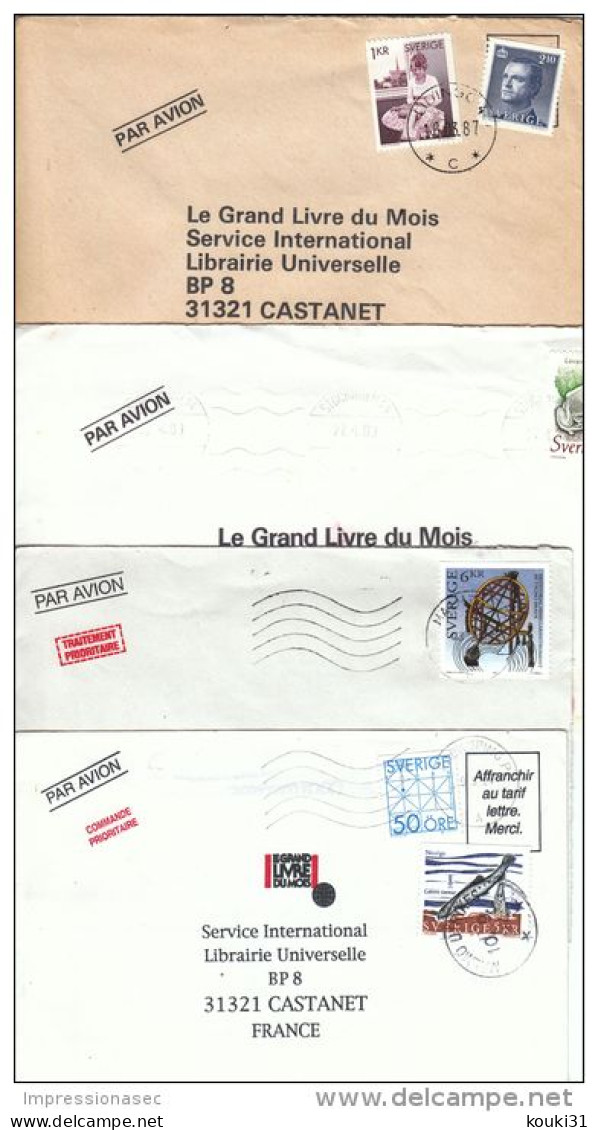 Suède : 15 Lettres Modernes Pour La France - Verzamelingen