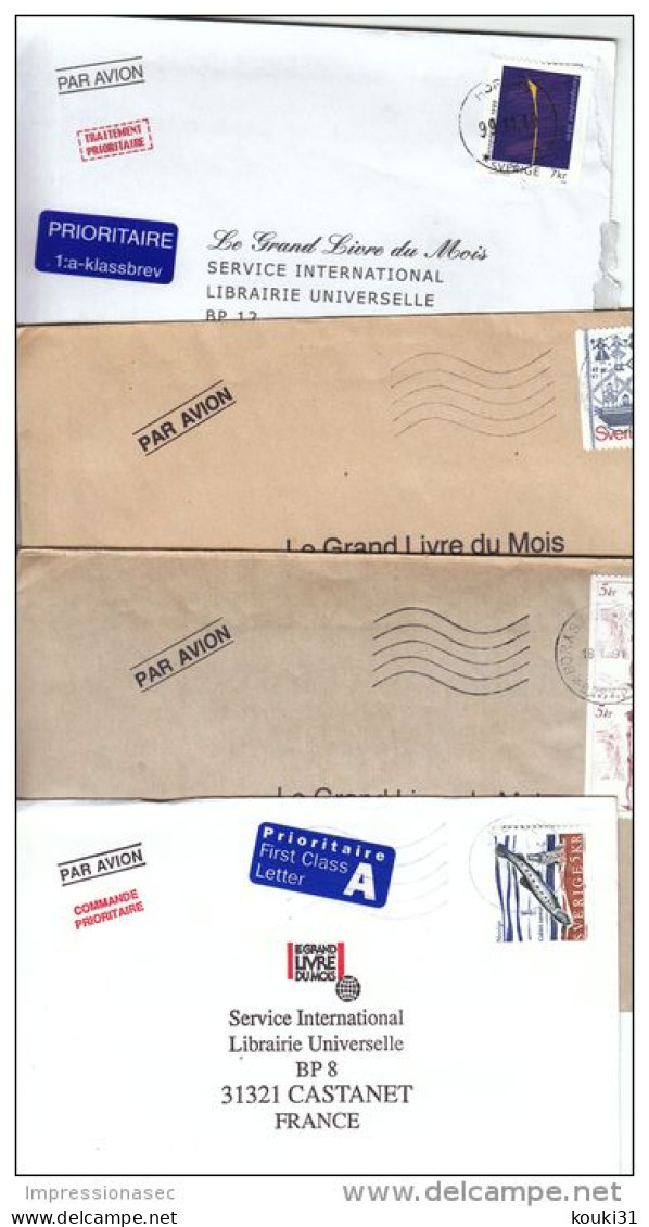 Suède : 15 Lettres Modernes Pour La France - Colecciones