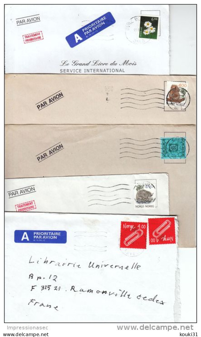 Norvège : 27 Lettres Modernes Pour La France - Sammlungen