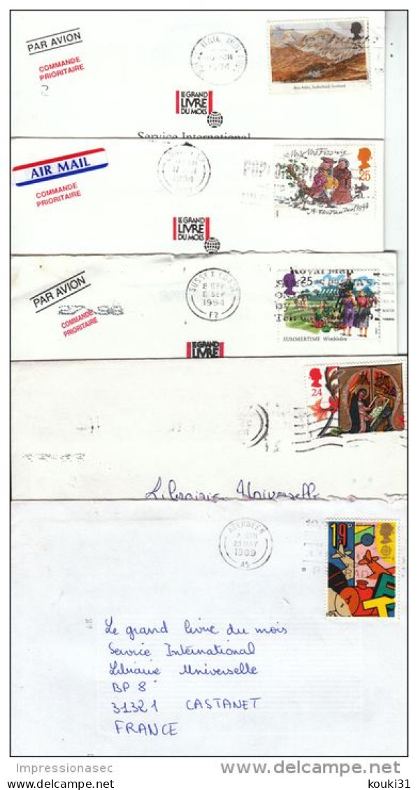 Grande-Bretagne : 19 Lettres Modernes Pour La France - Collections
