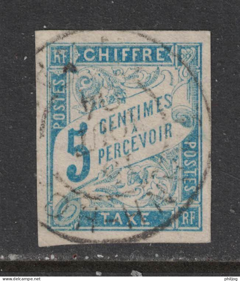 Colonies Générales 1893 -  French Colonies - Cochinchine - Yvert Taxe 18 - Oblitéré Cachet à Date ANH-HOA - Used Stamps