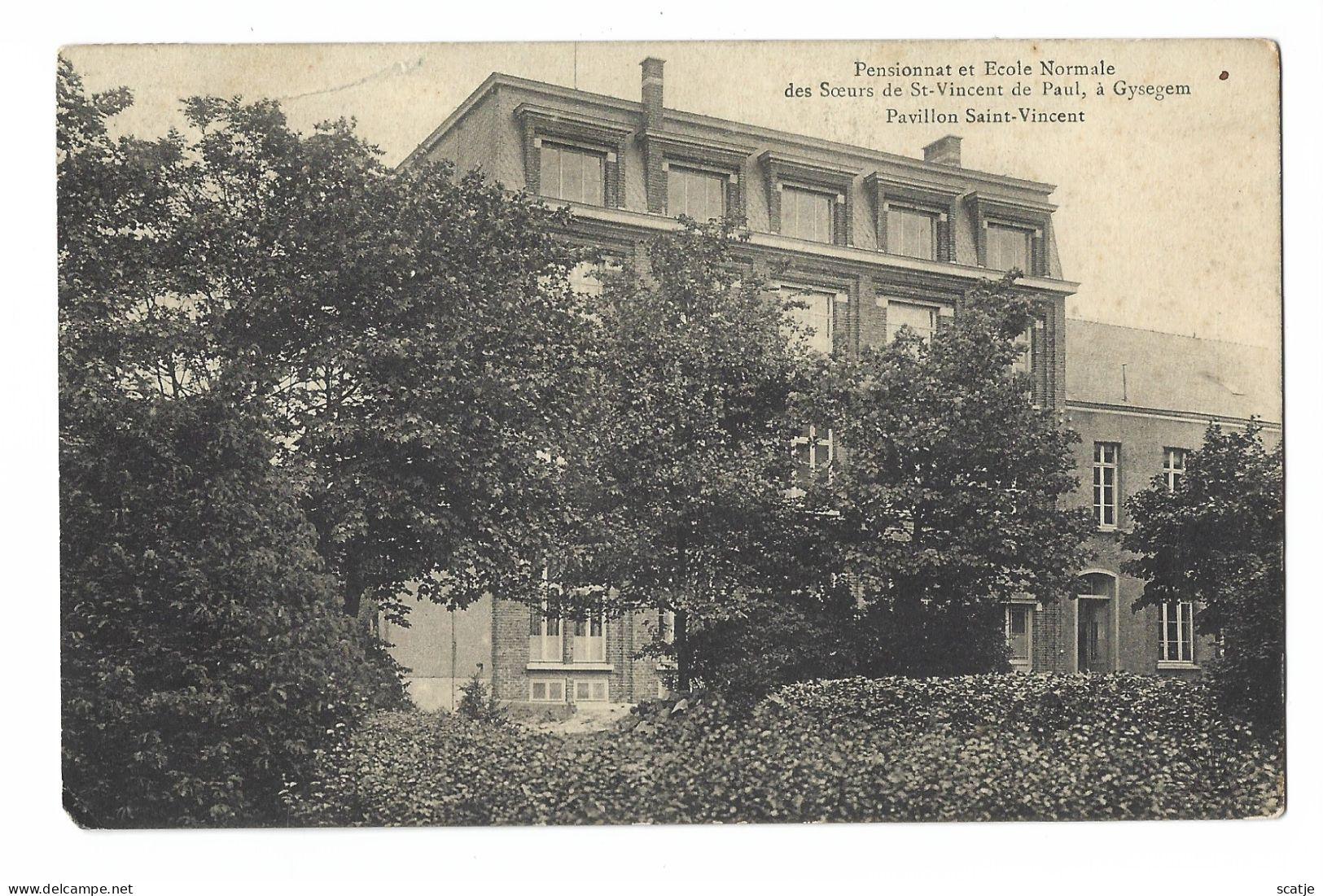 Gysegem   -   Pensionnat Et Ecole Normale.   -   1919   Naar   Moosel - Aalst