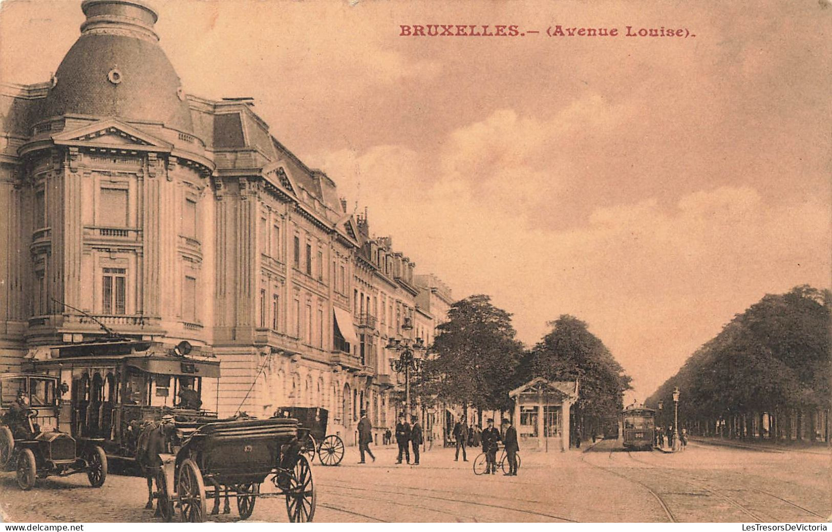 BELGIQUE - Bruxelles - Avenue Louise -  Animé - Carte Postale Ancienne - Lanen, Boulevards