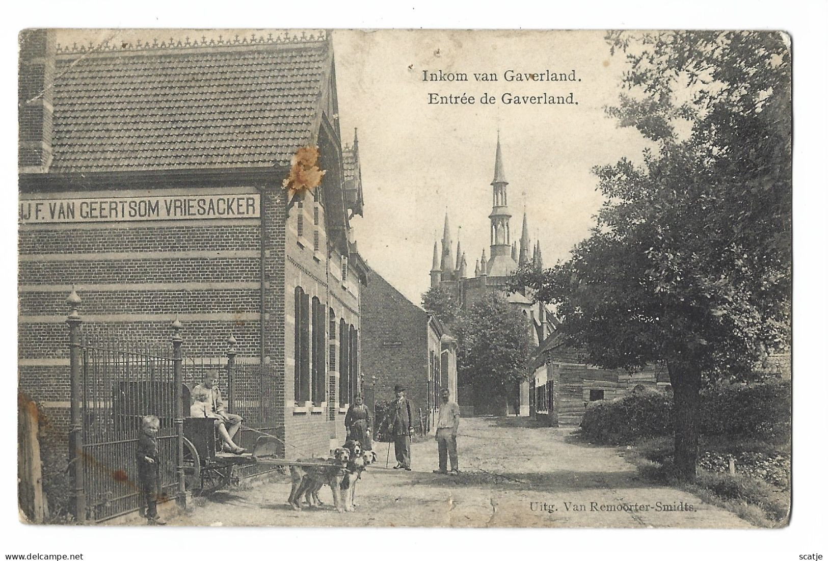 Gaverland   -  Melsele   -    Inkom Van Gaverland   -   1913   Naar   Antwerpen - Beveren-Waas