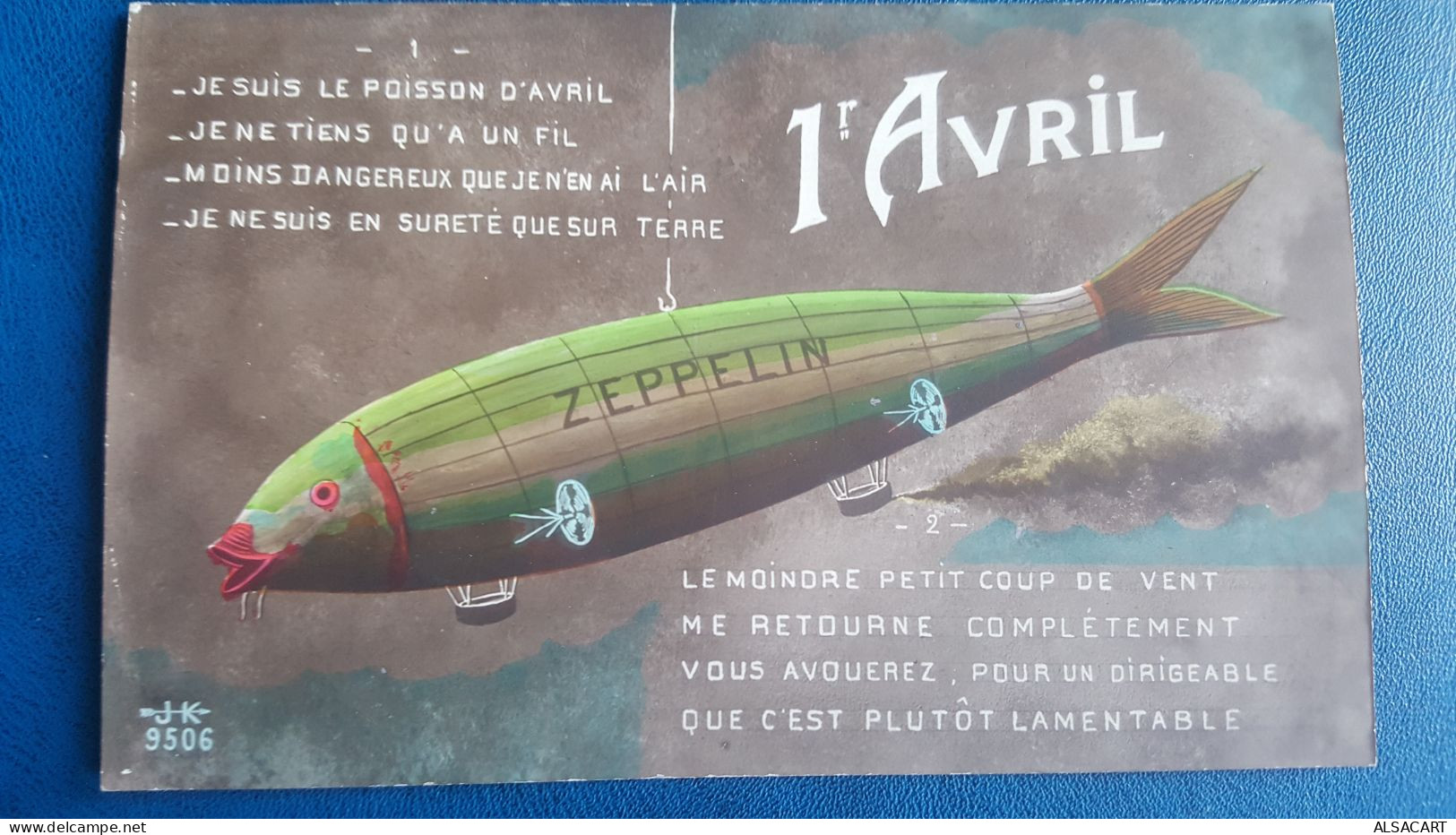 Premier Avril , Poisson D'avril , Poisson Zeppelin - April Fool's Day