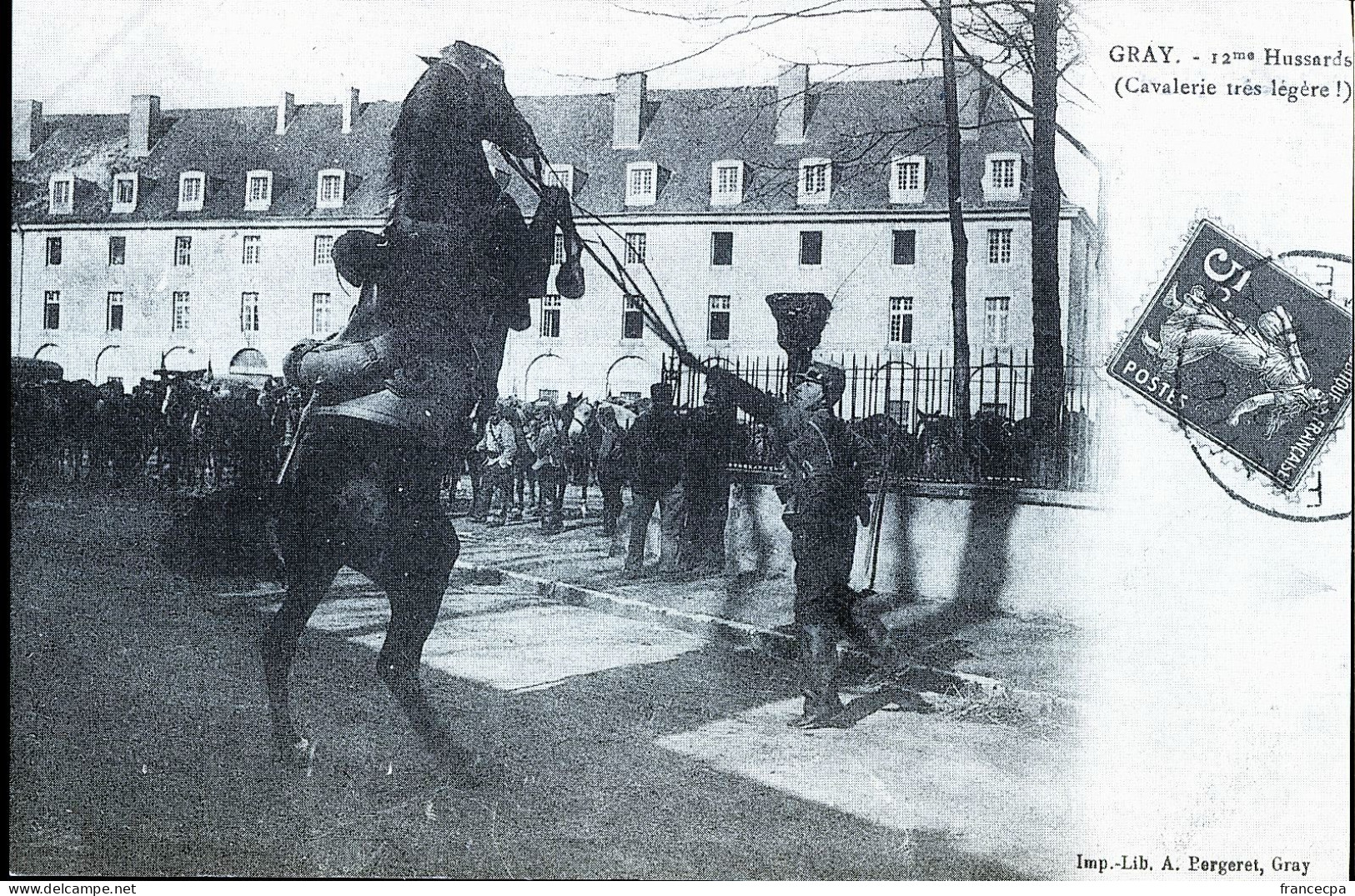 1236 - FRANCHE COMTE - GRAY -  12e Hussards - Franche-Comté