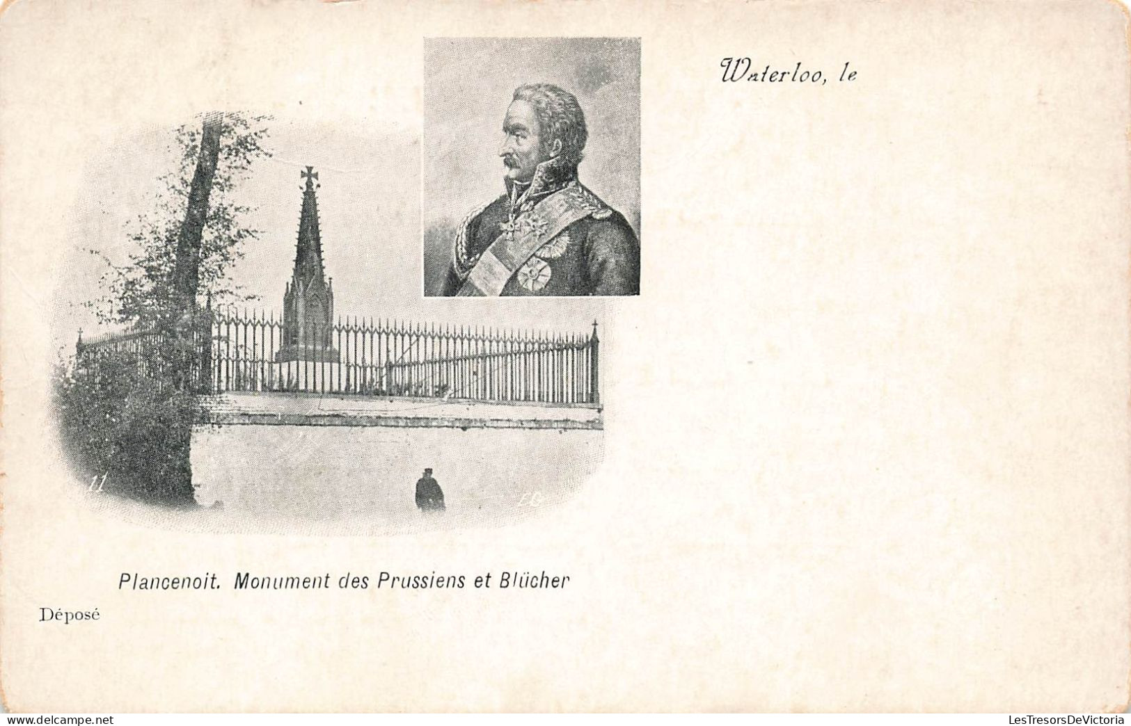 BELGIQUE - Plancenoit - Monument Des Prussiens Et Blücher- Carte Postale Ancienne - Lasne