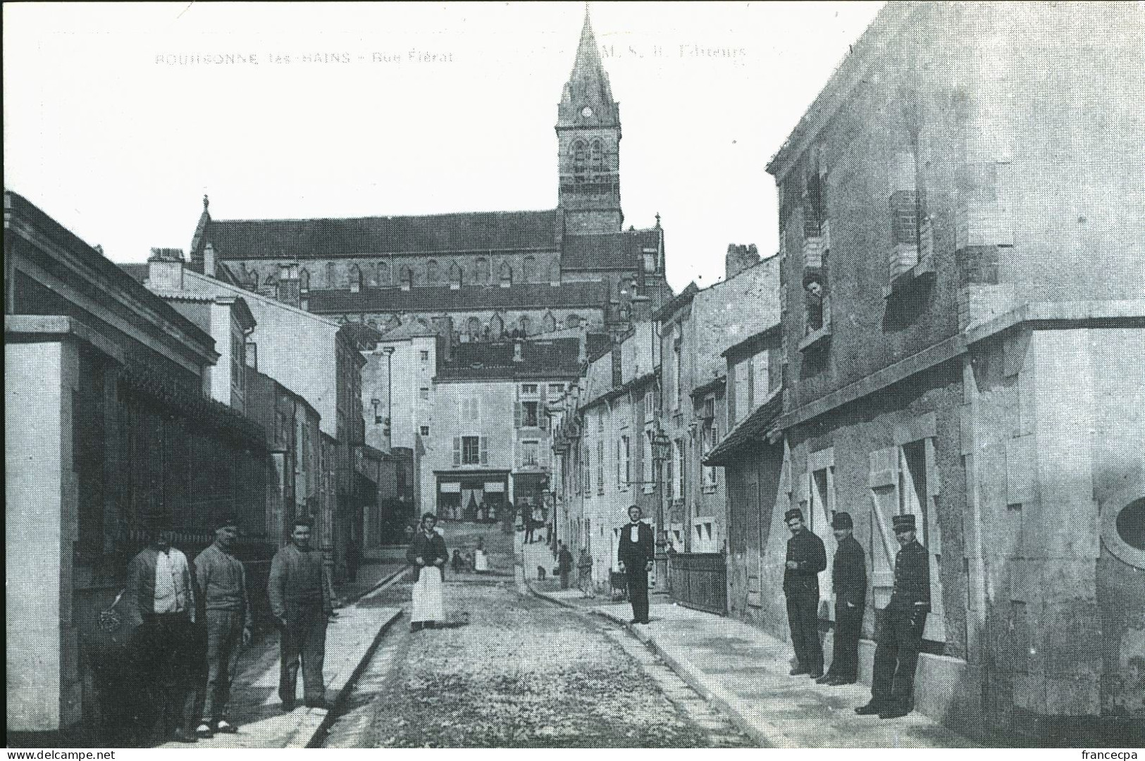 1248 - LORRAINE - BOURBONNE LES BAINS - Rue Flérat - L'Heure Des Eventaires - Lorraine