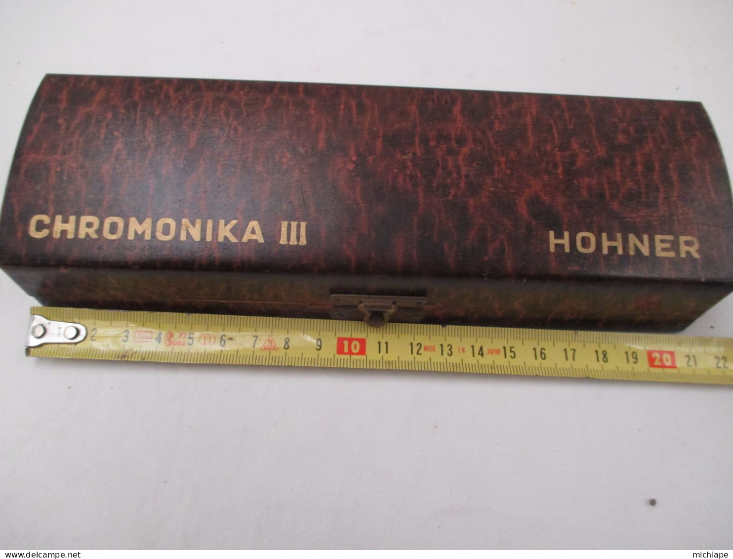 harmonica  Hohner chromatique  dans son coffret   année 60  superbe  état