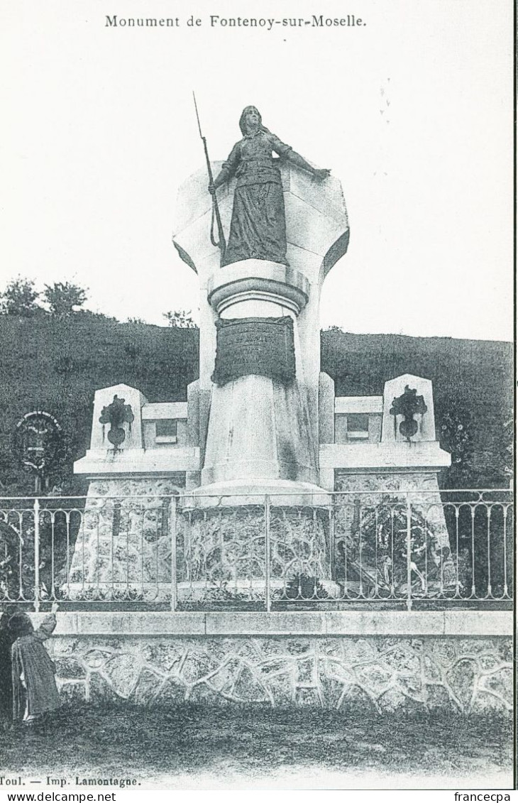 1254 - LORRAINE - Monument De FONTENOY SUR MOSELLLE - Lorraine