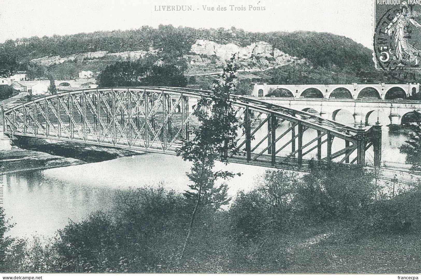 1262 - LORRAINE - LIVERDUN - Vue Des Trois Ponts - Lorraine