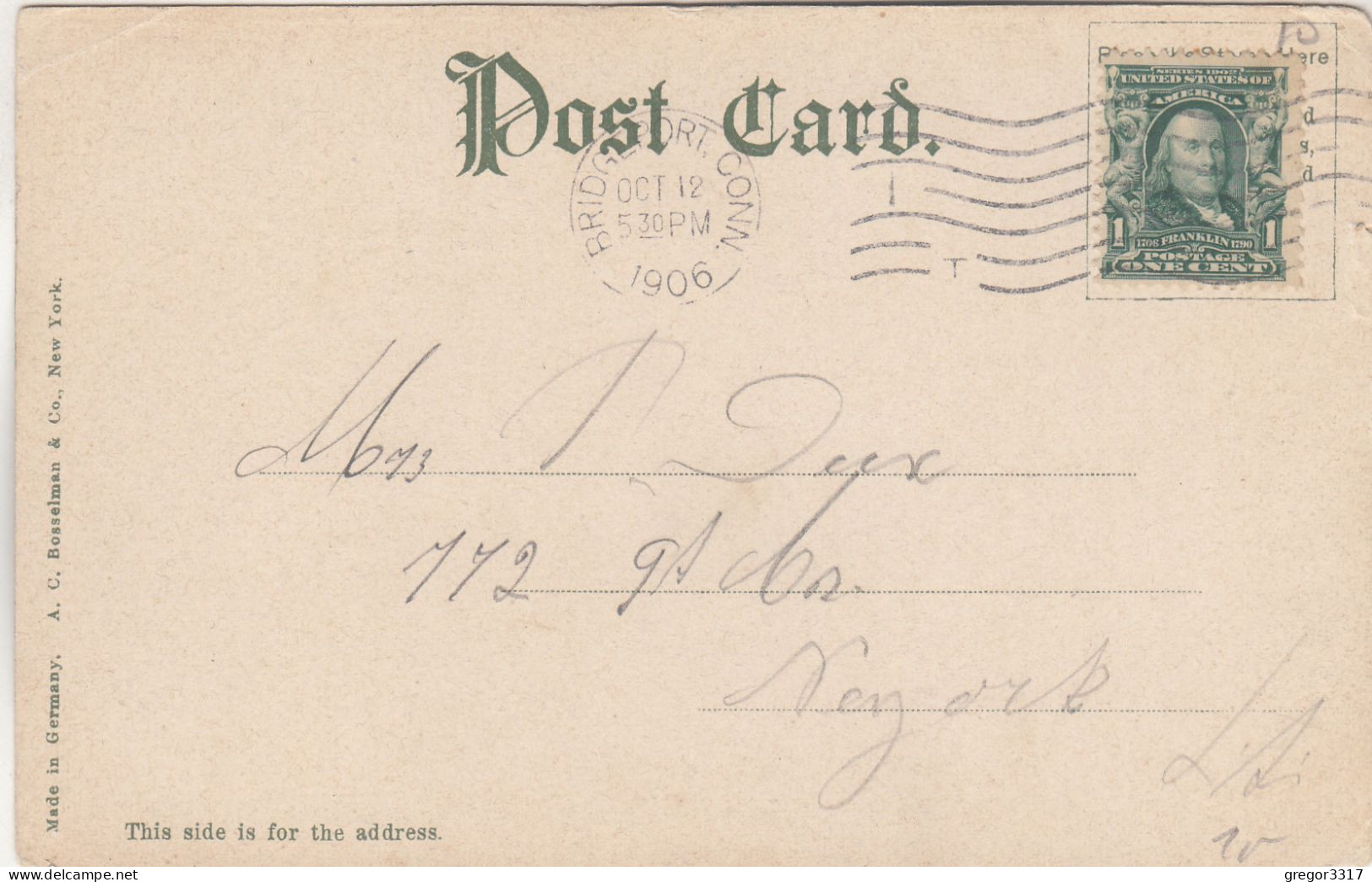 D4929) Saint Vincent`s Hospital - BRIDGEPORT - Conn. - Old ! 1906 - Bridgeport
