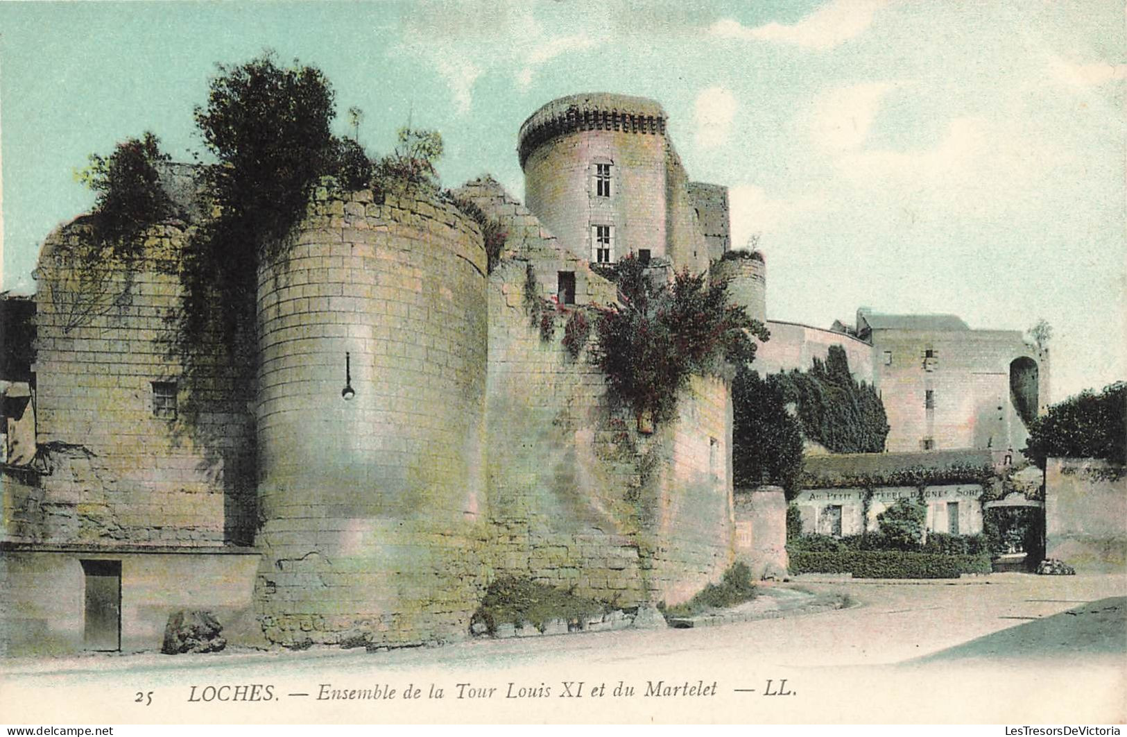FRANCE - Loches - Ensemble De La Tour Louis XI Et Du Martelet - LL. - Colorisé - Carte Postale Ancienne - Loches