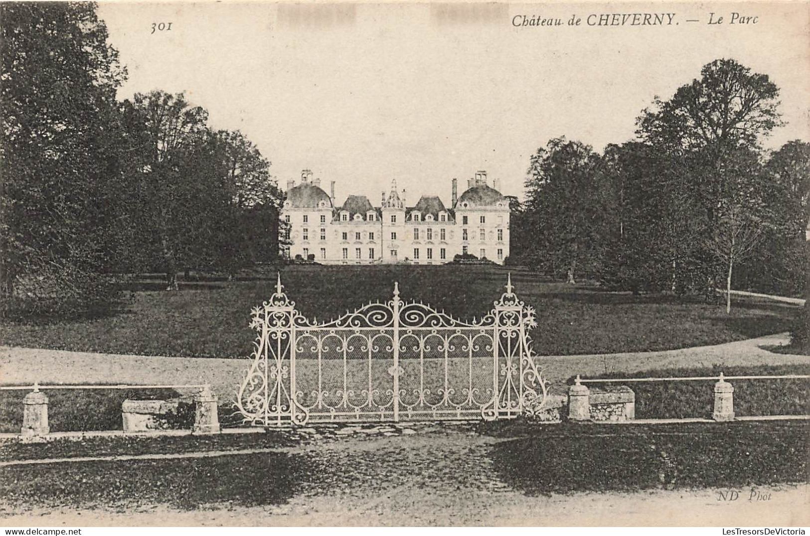 FRANCE - Cheverny - Château De Cheverny - Le Parc - Carte Postale Ancienne - Cheverny