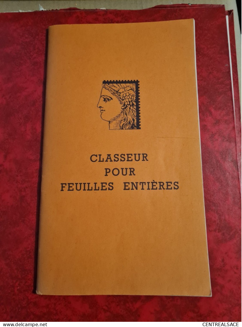 CLASSEUR POUR FEUILLES ENTIERES - Album Per Fogli Interi