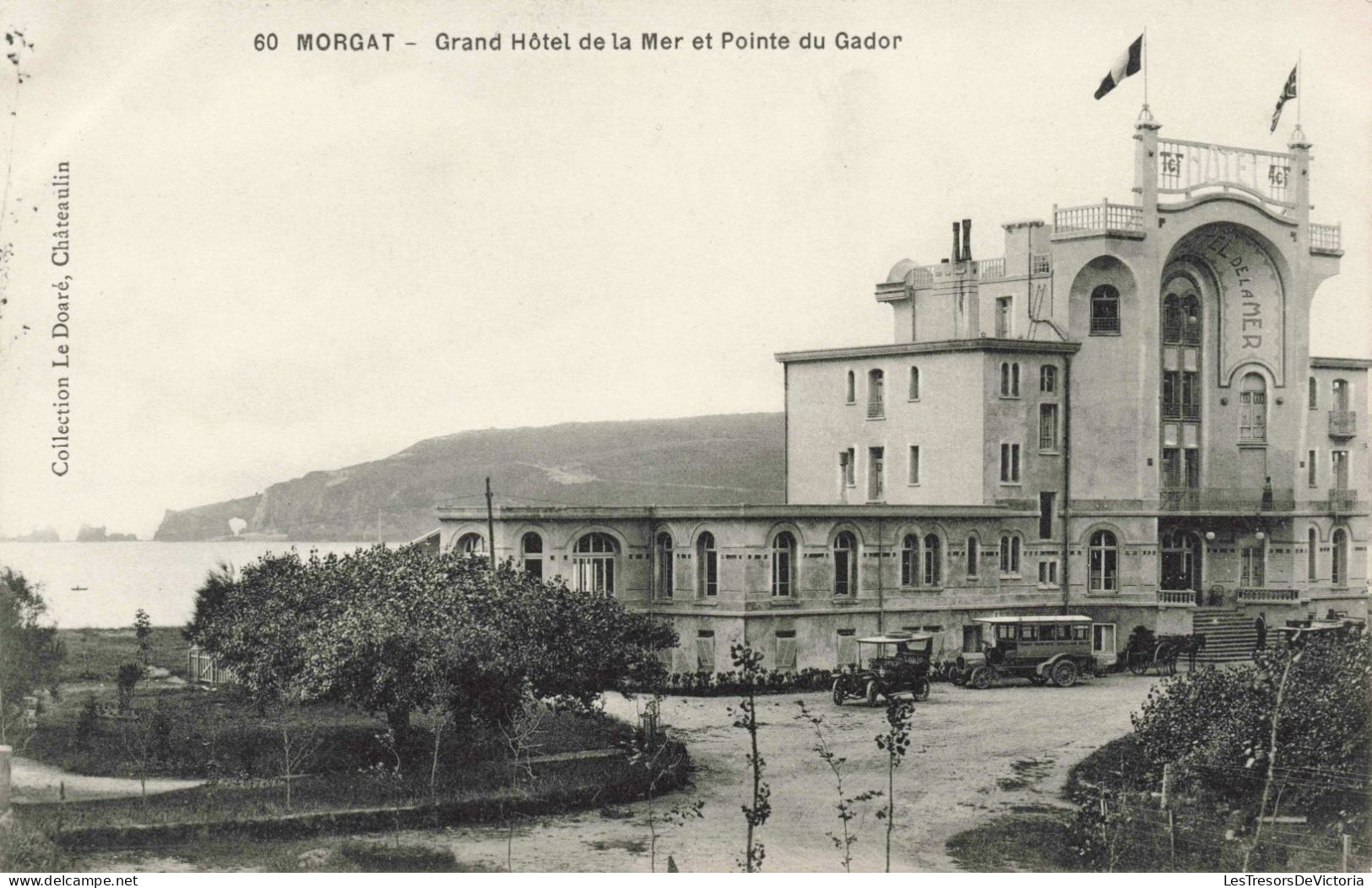 FRANCE - Morgat - Grand Hôtel De La Mer Et Pointe Du Gador - Carte Postale Ancienne - Morgat