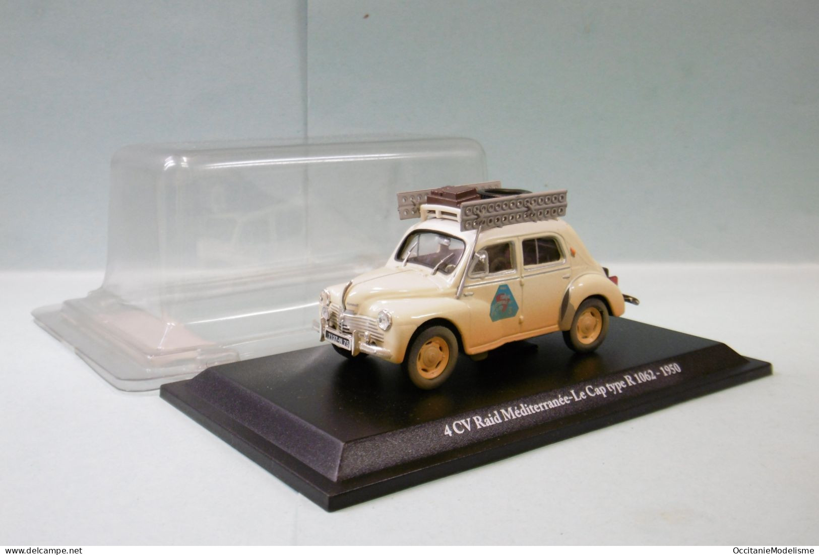 Eligor / Altaya - RENAULT 4 CV RAID Méditerranée - Le Cap 1950 4CV 1/43 - Eligor