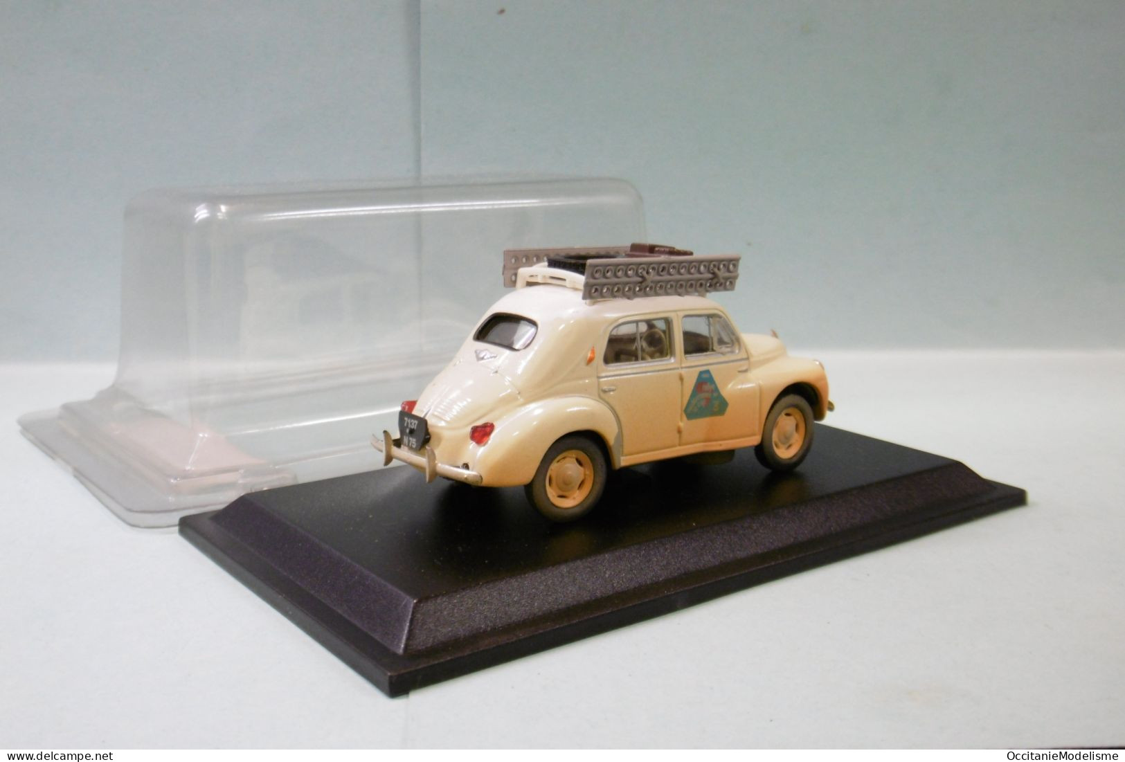 Eligor / Altaya - RENAULT 4 CV RAID Méditerranée - Le Cap 1950 4CV 1/43 - Eligor